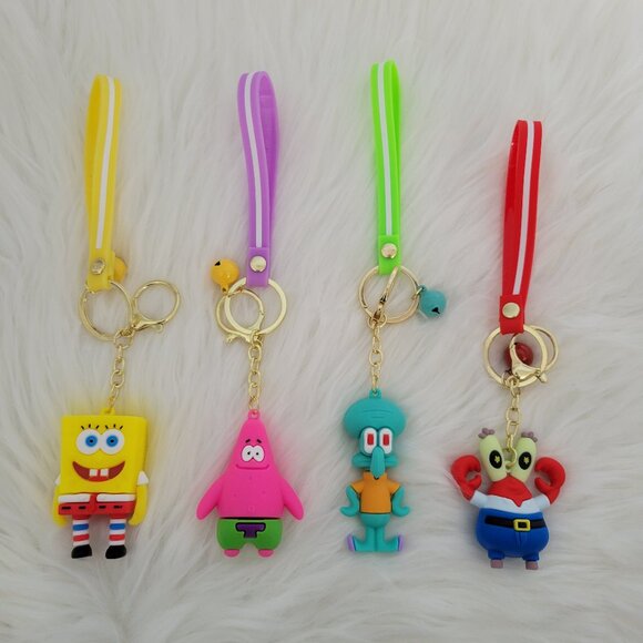 Spongebob Squarepants Character Keychain Set